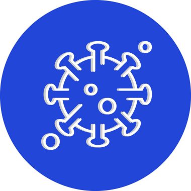 covid 19 Simgesi, Vektör illüstrasyonu  