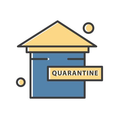  ev düz simgesi, vektör illüstrasyonu