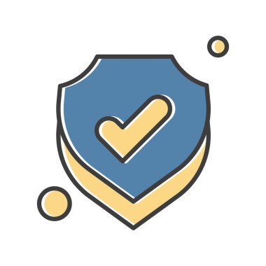 Vektör kalkanı ağ simgesi