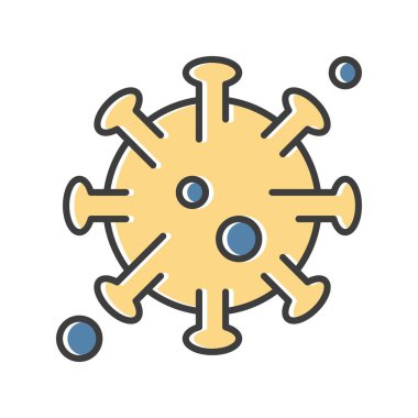 covid 19 Simgesi, Vektör illüstrasyonu  