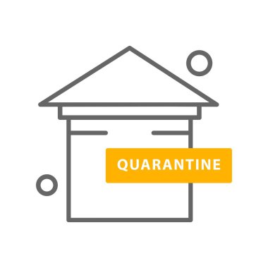  ev düz simgesi, vektör illüstrasyonu