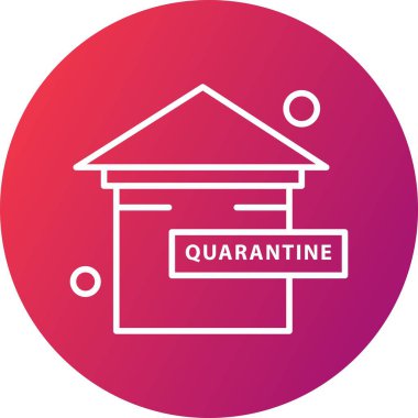  ev düz simgesi, vektör illüstrasyonu