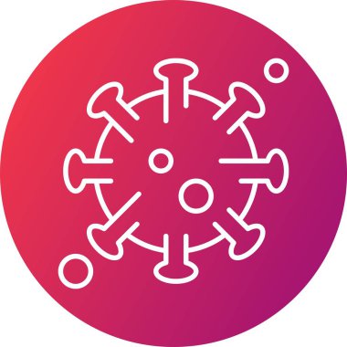 covid 19 Simgesi, Vektör illüstrasyonu  