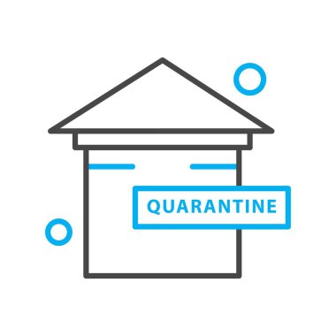  ev düz simgesi, vektör illüstrasyonu