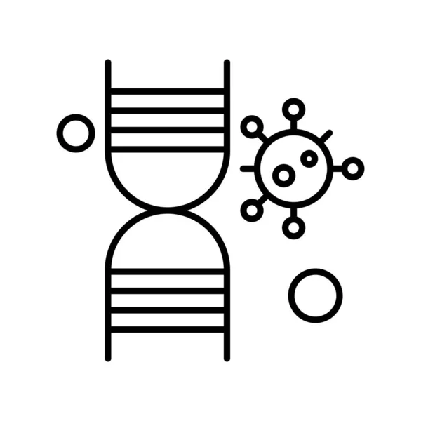 Ícone Dna Ilustração Vetorial — Vetor de Stock