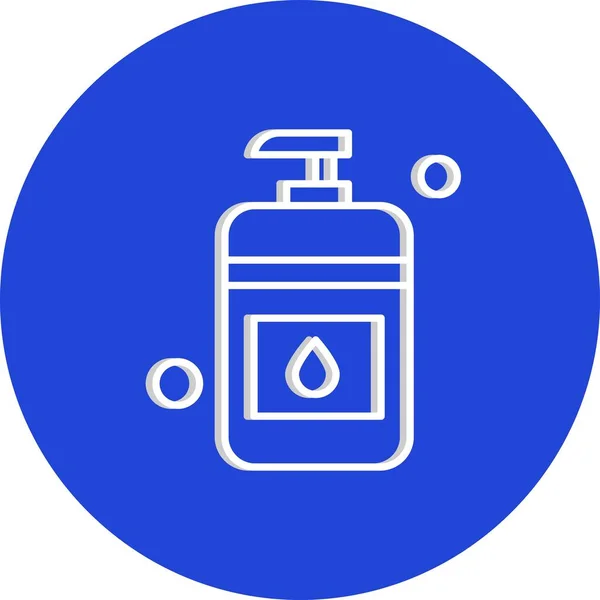 Sanitizer Flat Icon Vector Illustration — Stock Vector