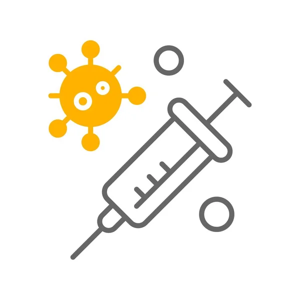 Иконка Вакцины Векторная Иллюстрация — стоковый вектор