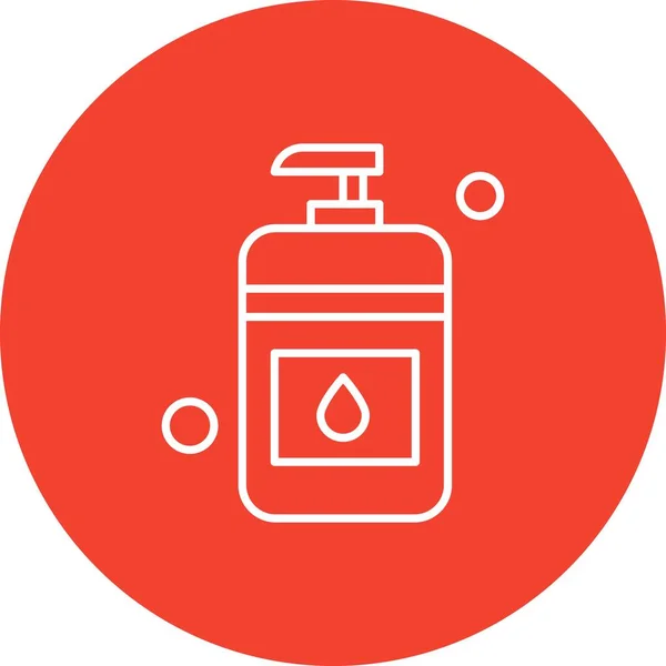 Sanitizer Flat Icon Vector Illustration — Stock Vector