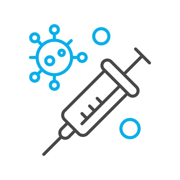 Иконка Вакцины Векторная Иллюстрация — стоковый вектор