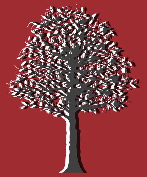 Arte pop del árbol — Vector de stock