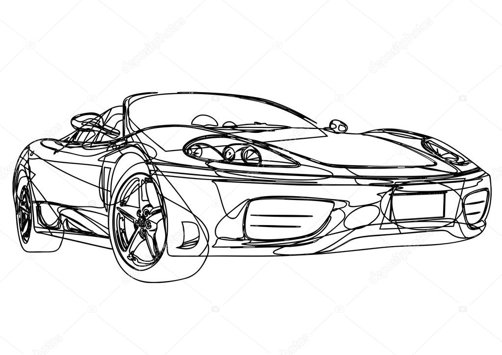 Sport car sketch