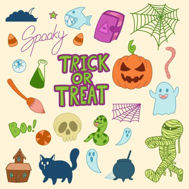 Tatlı Cadılar Bayramı karalamaları, şeker mi şaka mı, siyah beyaz