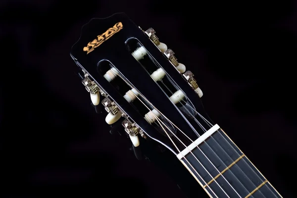 Head of an acoustic guitar — Stock Photo, Image