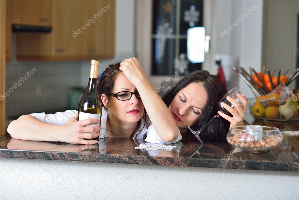 Two drunk women Two drunk women — Stock Photo © cwzahner 61149791