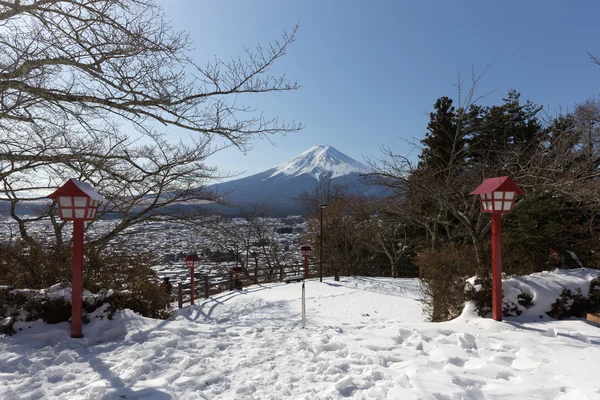 富士山冬景色、日本 — ストック写真