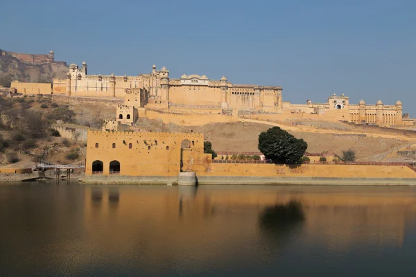Bernstein-Festung im Bundesstaat Rajasthan in Indien — Stockfoto