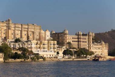 Udaipur Rajasthan Hindistan devlet şehir sarayda