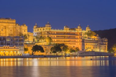 Udaipur Rajasthan Hindistan devlet şehir sarayda
