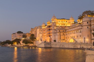 Udaipur Rajasthan Hindistan devlet şehir sarayda