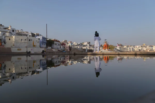 Pushkar ciudad en Rajasthan estado de la India —  Fotos de Stock