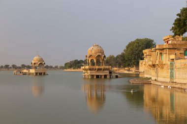 Gadisar gölde Jaisalmer, Rajasthan eyalet, Hindistan