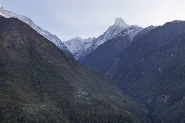 Balık kuyruğu veya Mt.Machhapuchhare Nepal