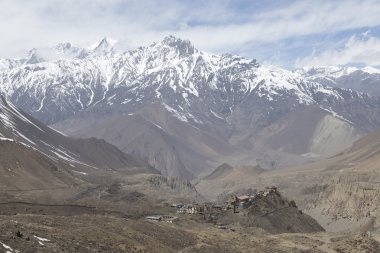 Gompa veya Jharkot, Mustang bölge, Nepal müştemilat