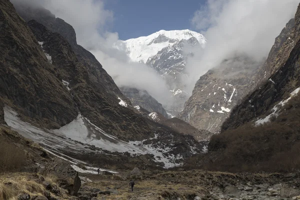 Annapurna Trekking stezka v západním Nepálu. — Stock fotografie