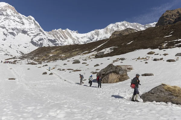 Annapurna Trekking stezka v západním Nepálu. — Stock fotografie