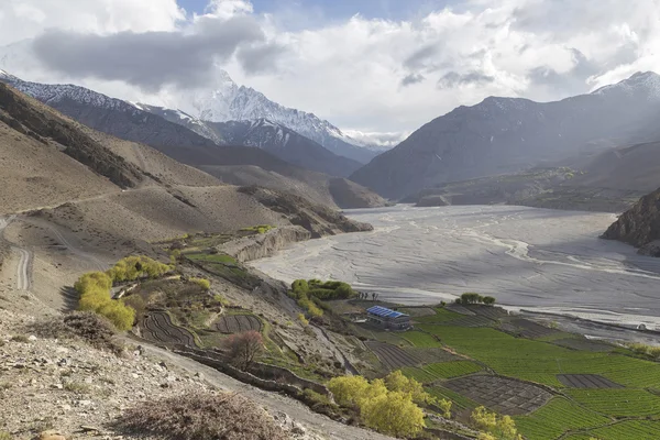 Kagbeni stad i nedre Mustang, Nepal — Stockfoto