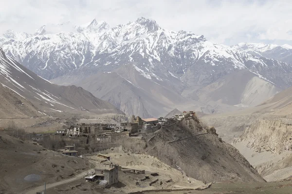 Gompa eller kloster i Jharkot, Mustang district, Nepal — Stockfoto