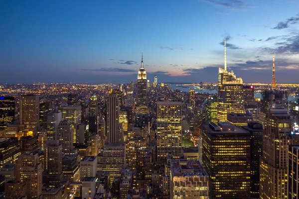 Skyline van New york, Verenigde Staten — Stockfoto