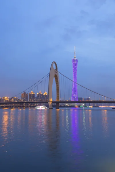 Ciudad de Guangzhou después del atardecer —  Fotos de Stock