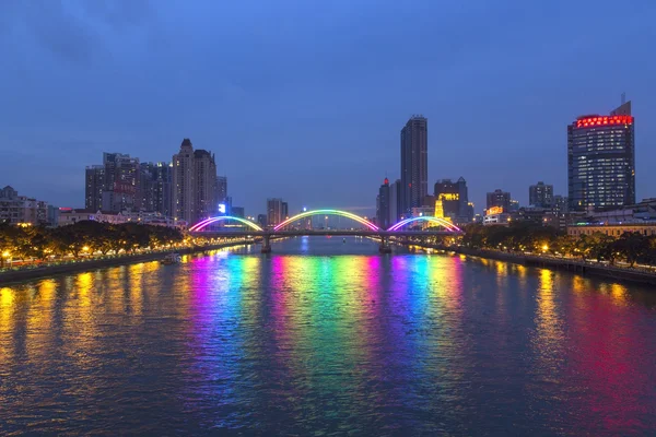 Ciudad de Guangzhou después del atardecer —  Fotos de Stock