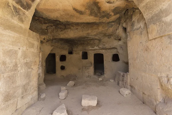 Cavusin casa antigua en Capadocia, Turquía — Foto de Stock