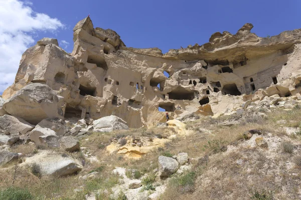 Cavusin casa antigua en Capadocia, Turquía — Foto de Stock