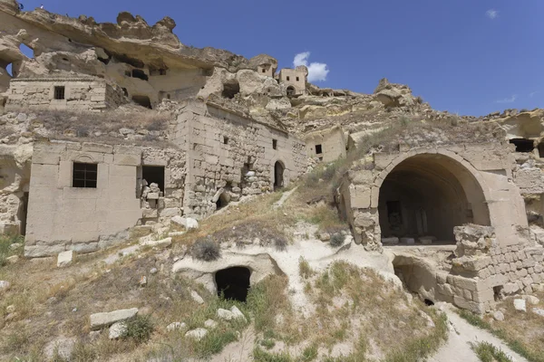 Cavusin casa antigua en Capadocia, Turquía — Foto de Stock