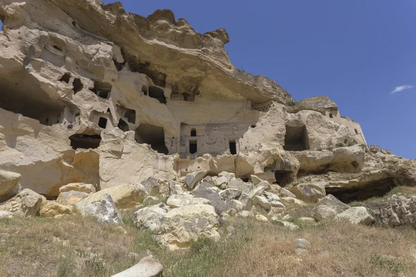 Cavusin casa antigua en Capadocia, Turquía — Foto de Stock