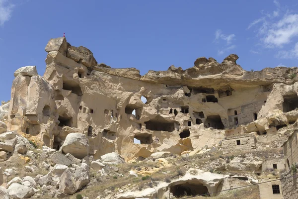 Cavusin vecchia casa in Cappadocia, Turchia — Foto Stock