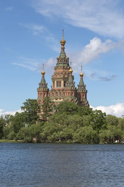 Петропавловский собор в Петергофе — стоковое фото