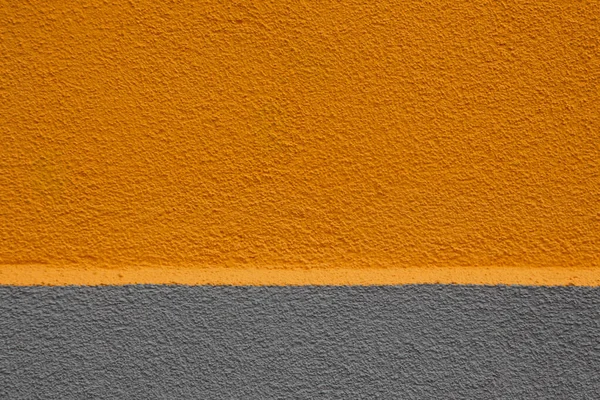 Mur Coloré Avec Les Deux Tiers Supérieurs Peints Orange Tiers — Photo
