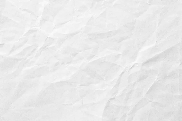 Crumpled White Paper Background Texture — Stock Photo, Image