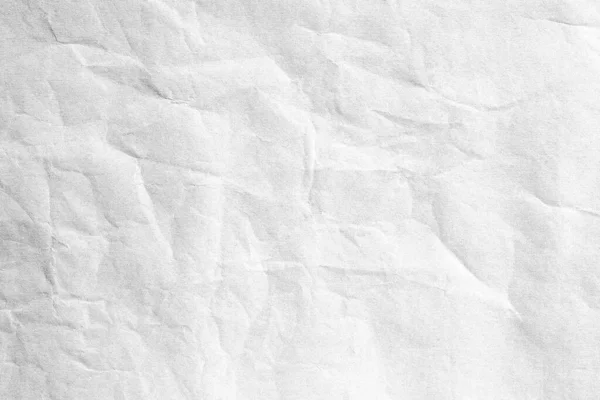 Branco Crumpled Papel Fundo Textura — Fotografia de Stock