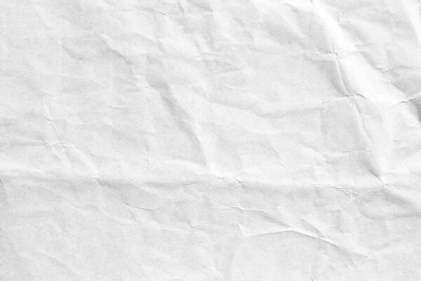 Crumpled white surface paper background texture