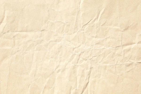 Crumpled Brown Background Paper Sheet Texture — Stock Photo, Image