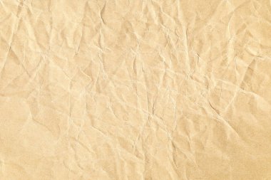 Buruşmuş kahverengi kağıt yüzey dokusu