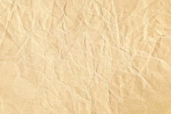 Texture Surface Papier Brun Froissé — Photo