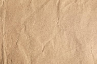 Eski kahverengi buruşmuş kağıt yaprağı dokusu