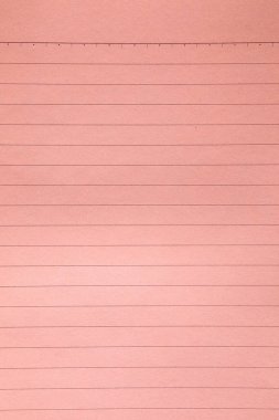 Çizgileri olan eski Pembe defter kağıt dokusu