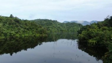Milford Ses ve Kuşkulu Ses 'in Dağları ve Fiyortları, Yeni Zelanda. Bengoh Vadisi, Sarawak.